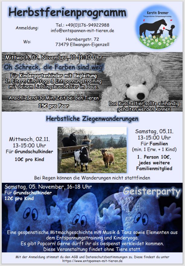 Herbstferienprogramm