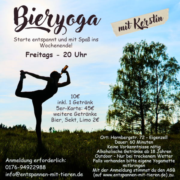 Bieryoga mit Kerstin